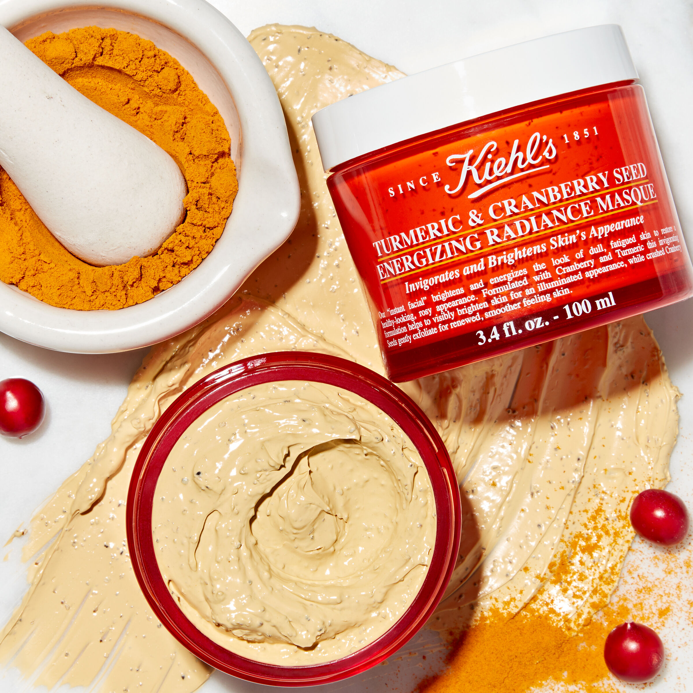 Mặt Nạ Nghệ Việt Quất Kiehl's Tumeric & Cranberry Seed Energizing Radiance Masque