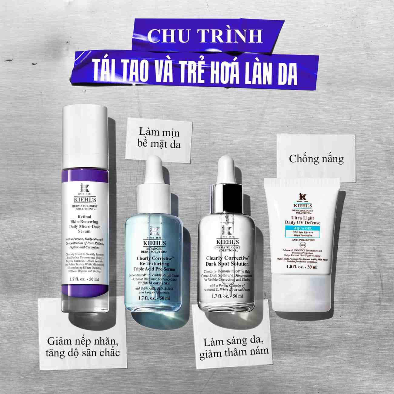 Serum Retinol Tai Tạo & Ngăn Ngừa Lao Hoa Kiehl's Retinol Micro-Dose 30ml
