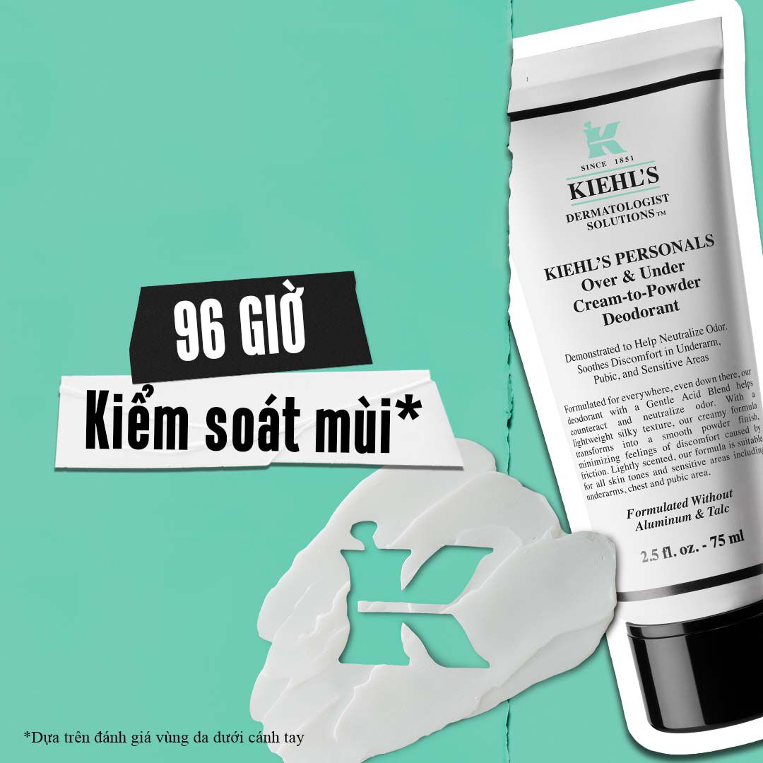 Over & Under Cream-To-Powder Deodorant tube – 96-Hour Odor Control