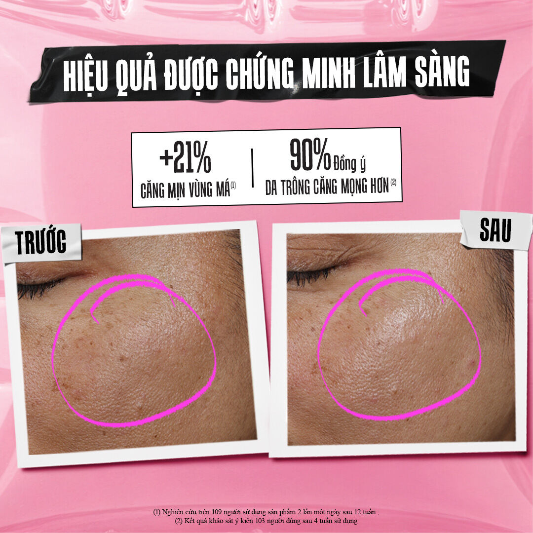Split-screen promotion: Kiehl’s red Hydro-Plumping Serum for "Day" (90% agree skin looks plumper) and blue Fast Release Retinol for "Night" (100% showed reduced wrinkles). Includes serum texture drops.​