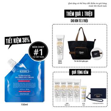 Kem Dưỡng Cấp Ẩm Kiềm Dầu Kiehl's Ultra Facial Oil-Free Gel Cream Khong Bong Nhờn Suốt 24H