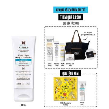 Gel Chống Nắng Kiehl's Ultra Light Daily UV Defense Aqua Gel