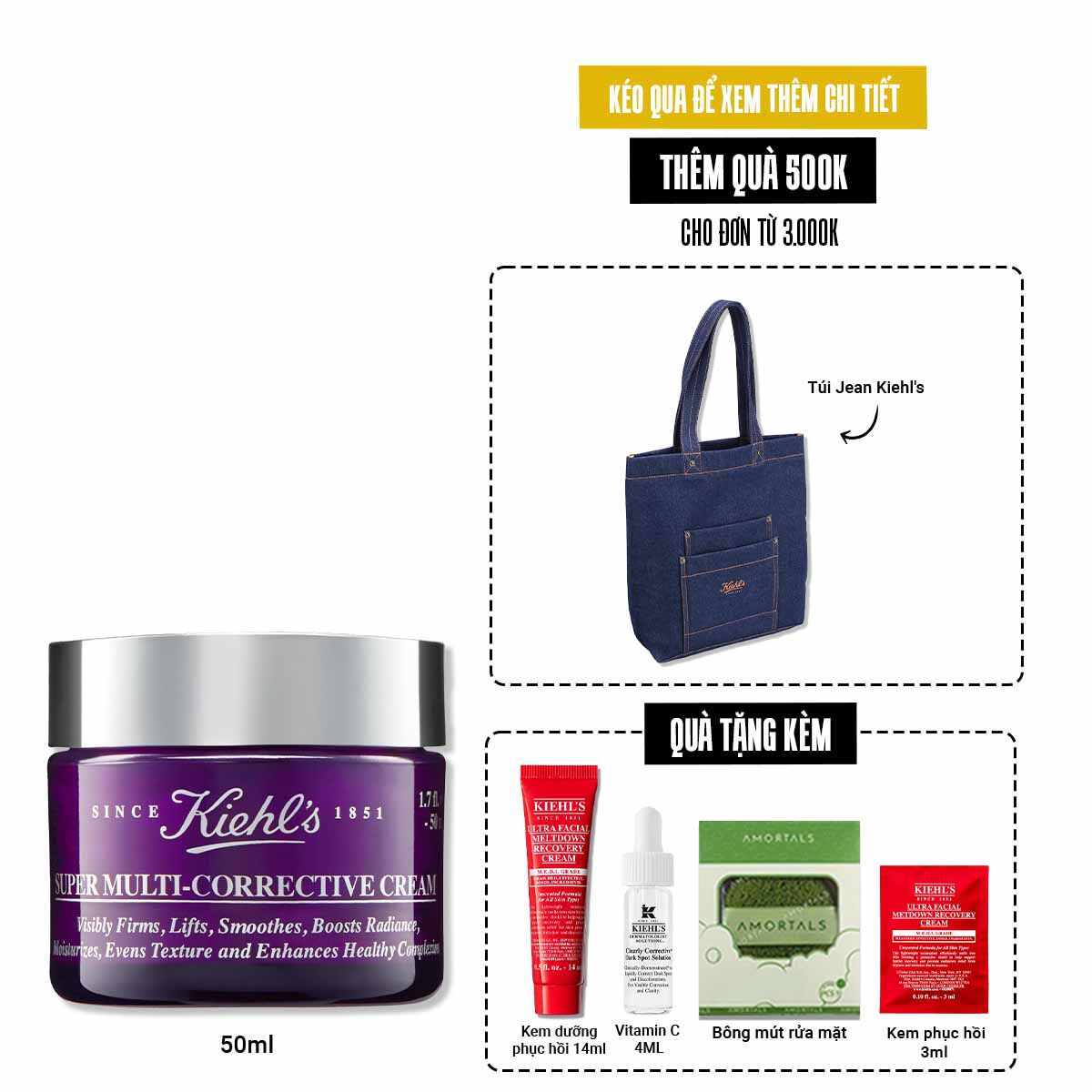 Kem Dưỡng Ngừa Lao Hoa Toan Diện Kiehl's Super Multi-Corrective Cream