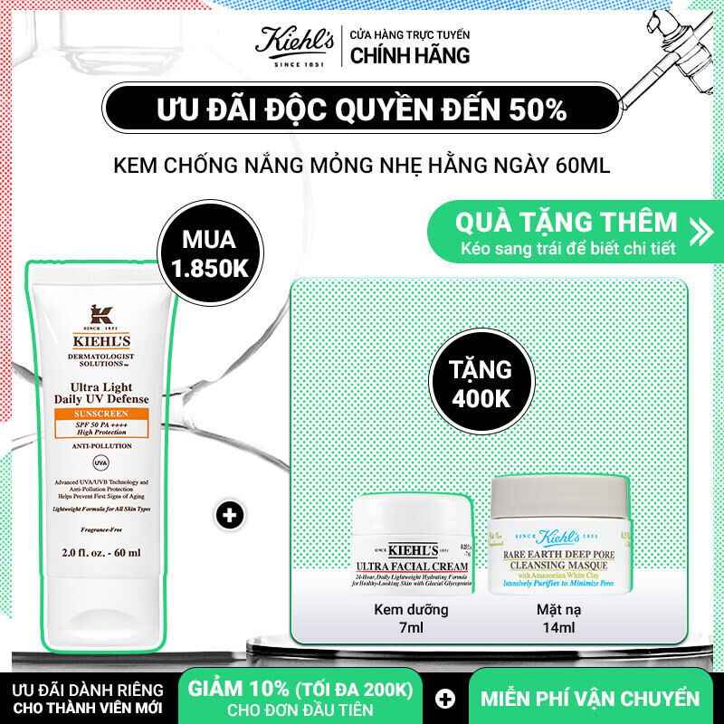 Kem Chống Nắng Hằng Ngay Ultra Light Daily UV Defense SPF 50 PA++++ 60ML