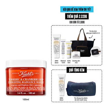 Mặt Nạ Nghệ Việt Quất Kiehl's Tumeric & Cranberry Seed Energizing Radiance Masque