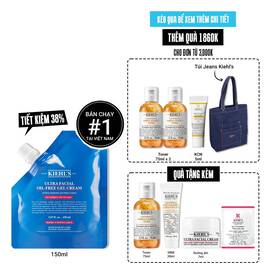 Kem Dưỡng Cấp Ẩm Kiềm Dầu Kiehl's Ultra Facial Oil-Free Gel Cream Khong Bong Nhờn Suốt 24H