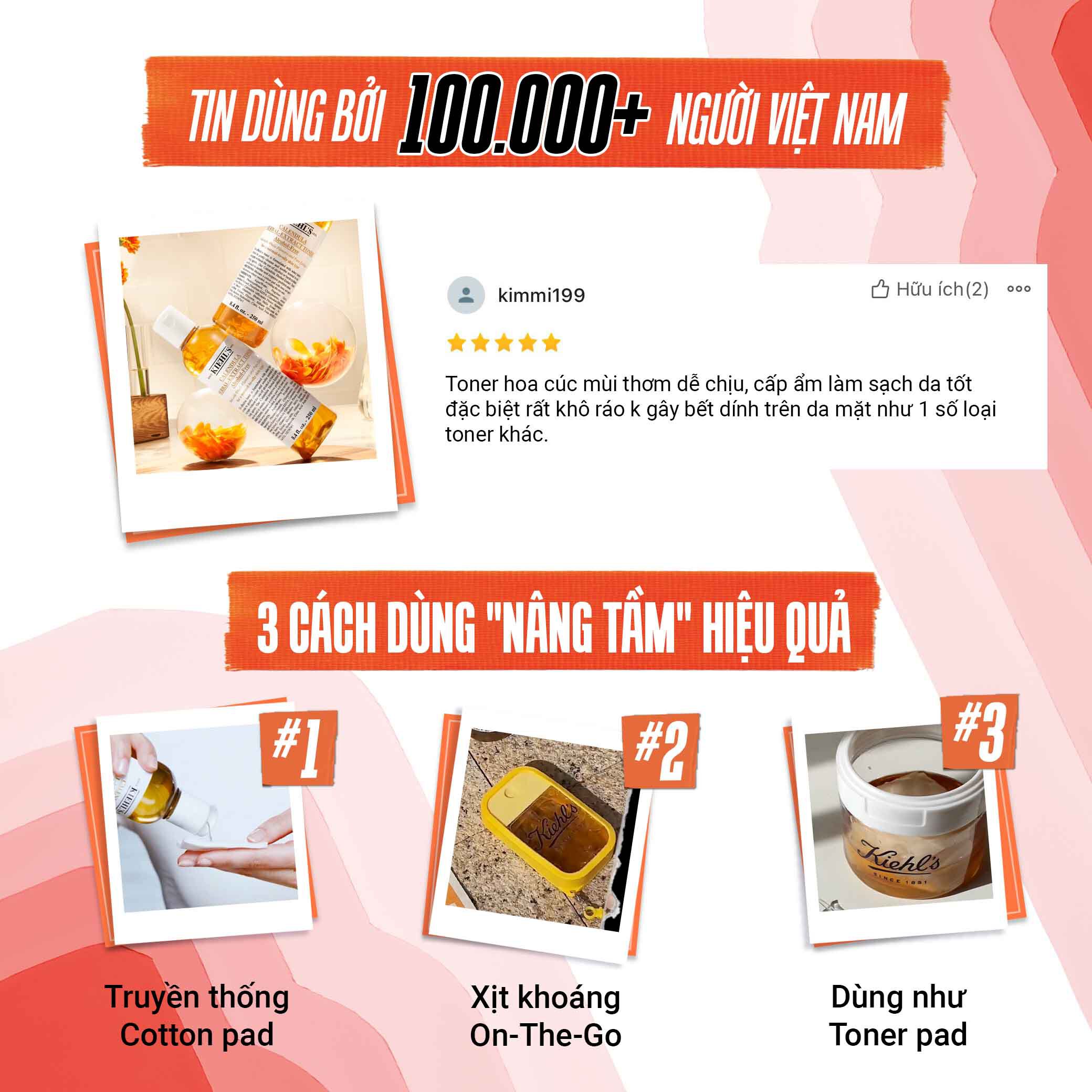 Nước Can Bằng Hoa Cuc Calendula Herbal Extract Alcohol-Free Toner