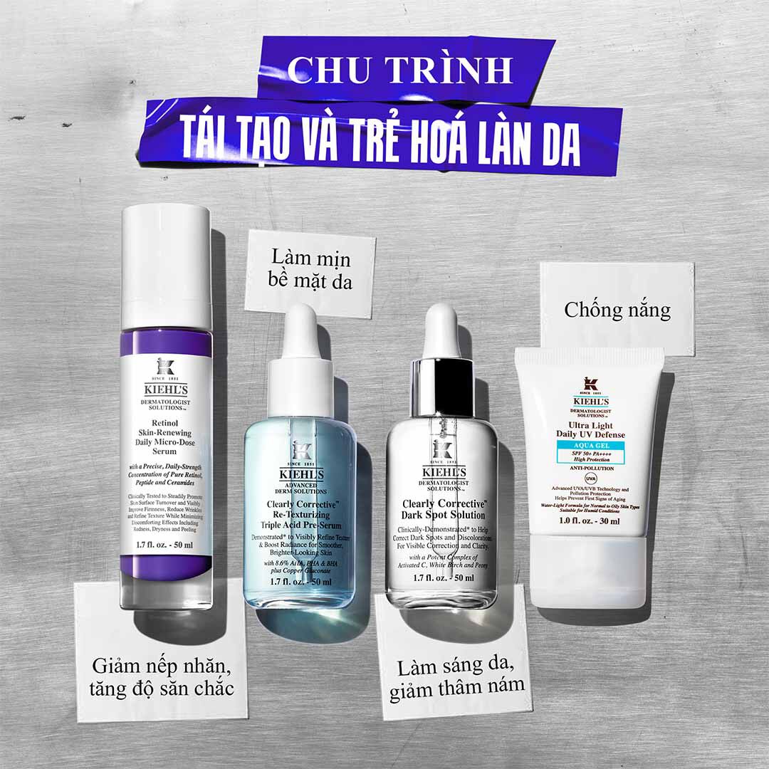 Serum Retinol Tai Tạo & Ngăn Ngừa Lao Hoa Kiehl's Retinol Micro-Dose