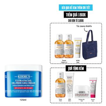 Kem Dưỡng Cấp Ẩm Kiềm Dầu Kiehl's Ultra Facial Oil-Free Gel Cream Khong Bong Nhờn Suốt 24H