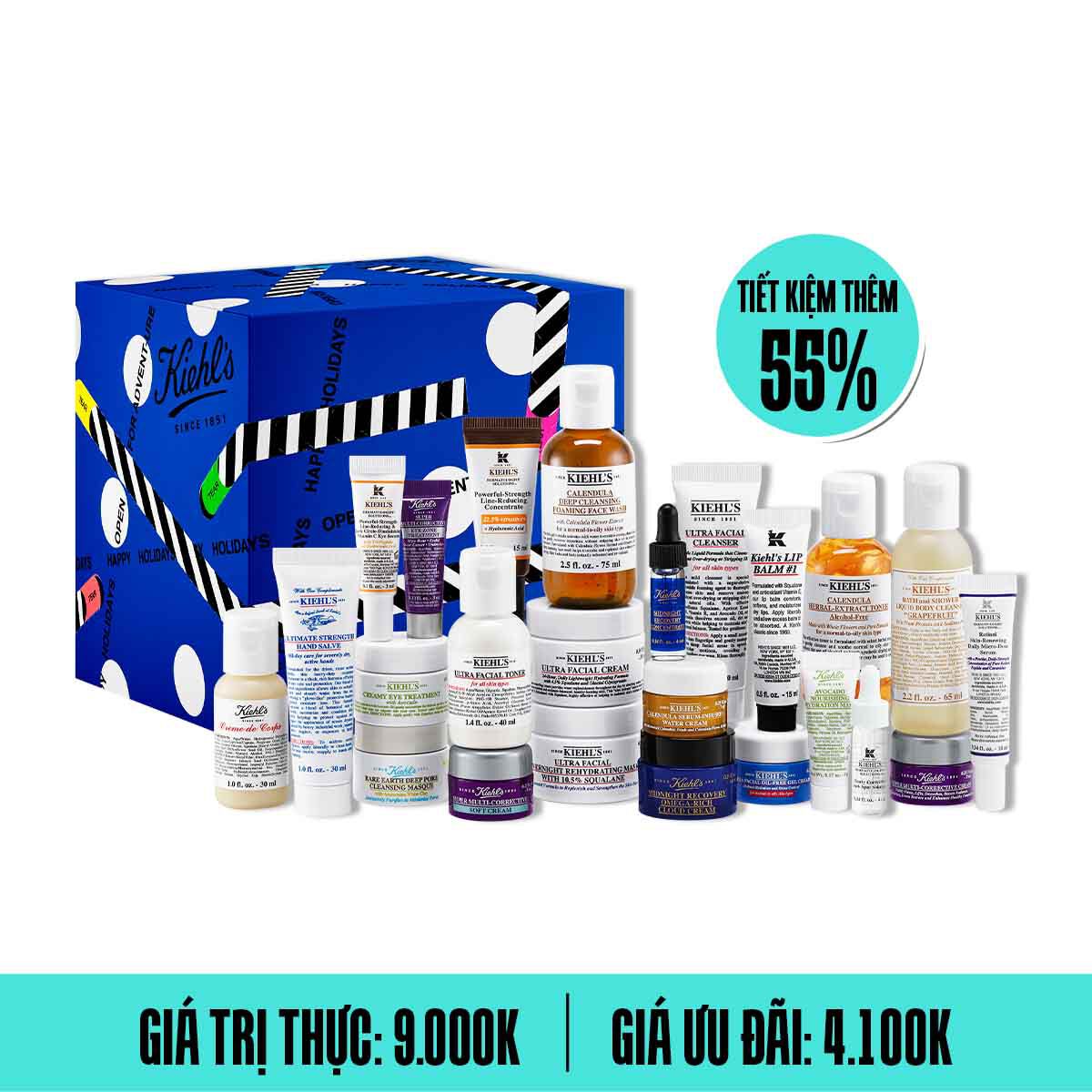 Bộ Sản Phẩm Kiehl's Phien  Bản Lễ Hội Advent Calendar 24 ngay