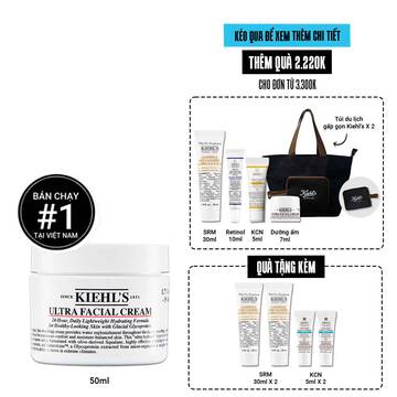 Kem Cấp Ẩm Kiehl's Ultra Facial Cream Dưỡng Ẩm Suốt 72 Giờ