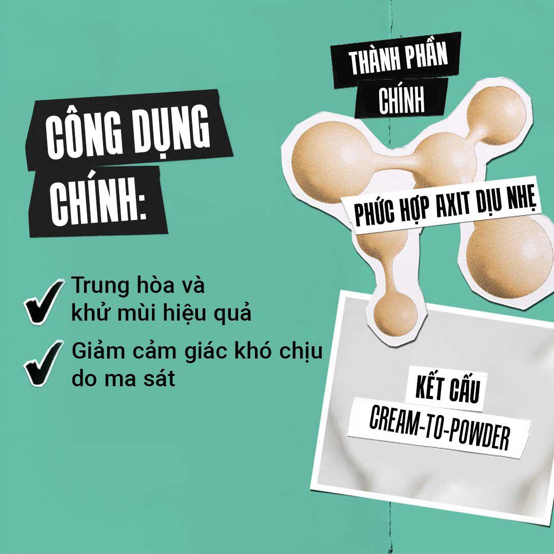 Kem khử mui Over & Under Cream-To-Powder Deodorant