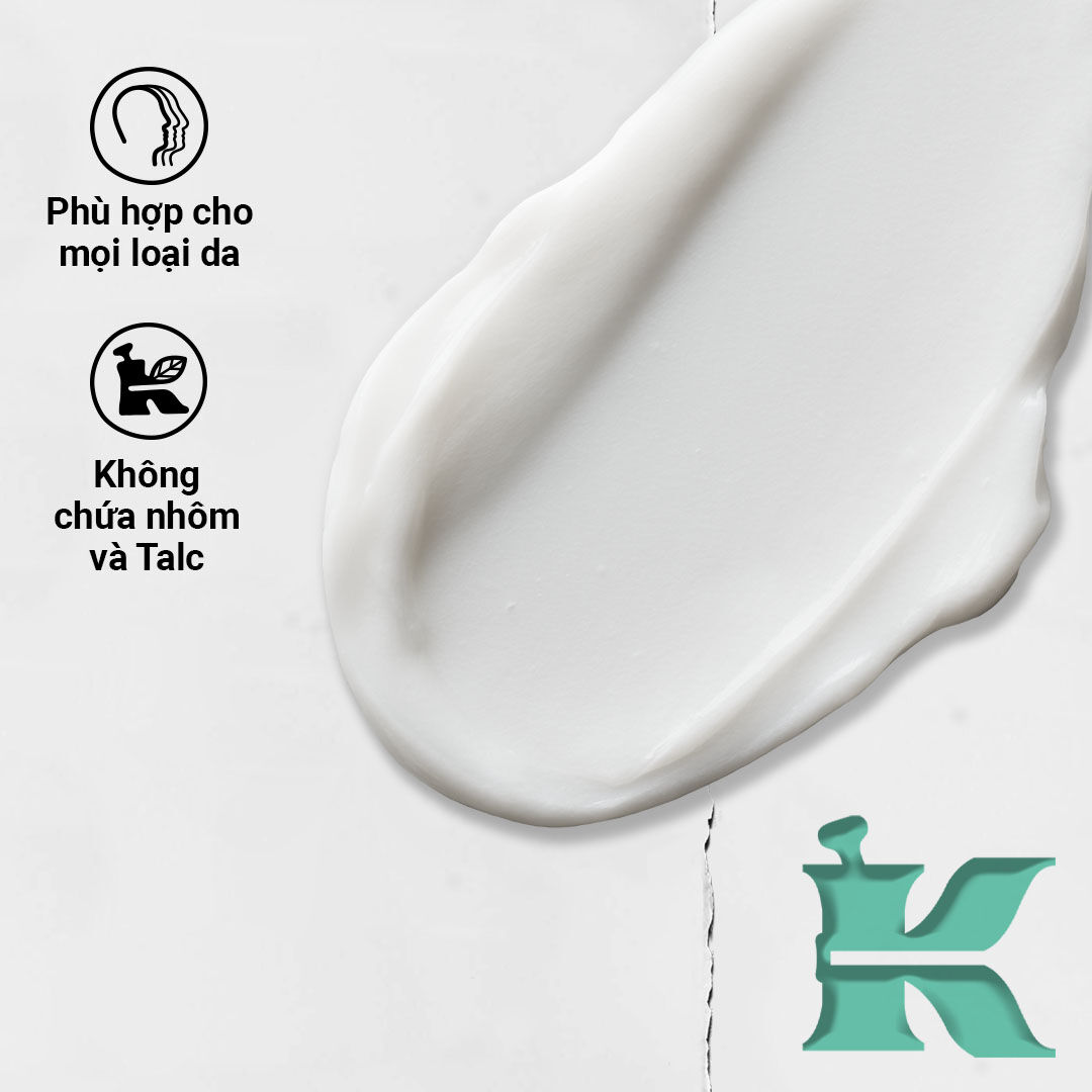 Kiehl’s Over & Under Cream-To-Powder Deodorant texture sample – Aluminum & Talc Free