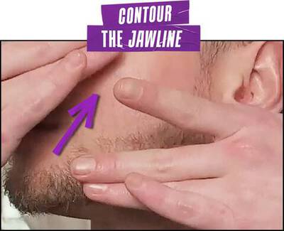 Contour the Jawline Massage Technique
