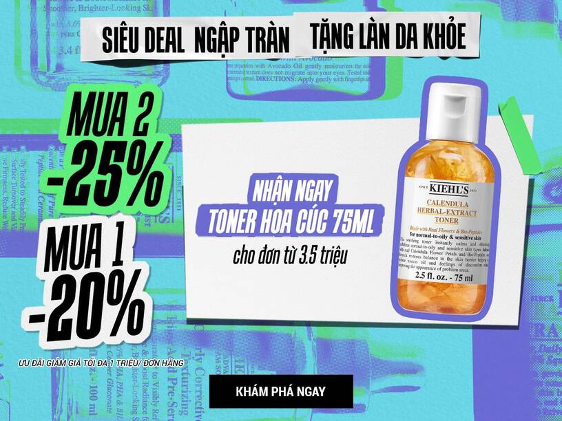 CHAO MỪNG BẠN ĐẾN VỚI THẾ GIỚI KIEHL’S
