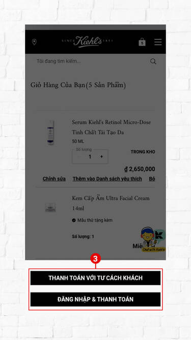 BƯỚC 3: Ấn chọn THANH TOAN VỚI TƯ CACH KHACH, va điền thong tin, địa chỉ giao hang & Phương thức thanh toan
