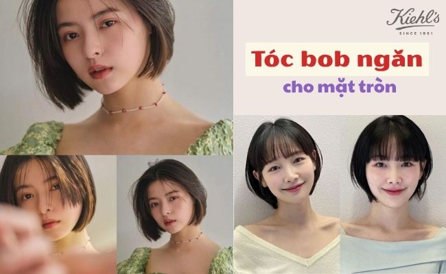 các kiểu tóc ngắn cho mặt tròn giúp che khuyết điểm hot nhất