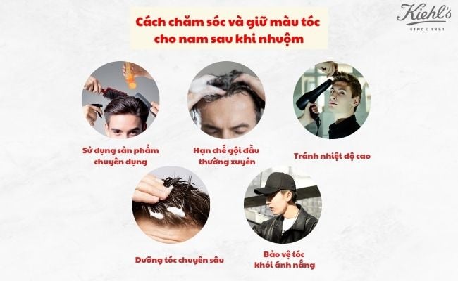 Cách chăm sóc và giữ màu tóc cho nam sau khi nhuộm