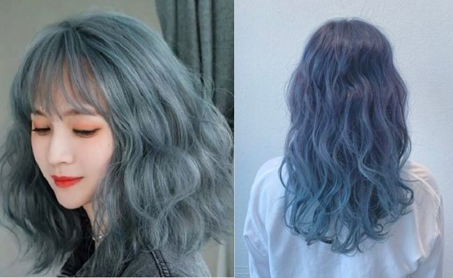 Tóc màu xanh khói