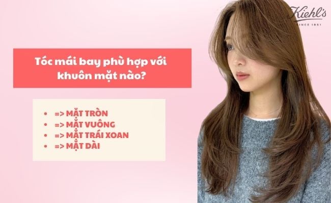 Tóc mái bay phù hợp với khuôn mặt nào