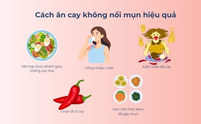 Cách ăn cay không nổi mụn hiệu quả