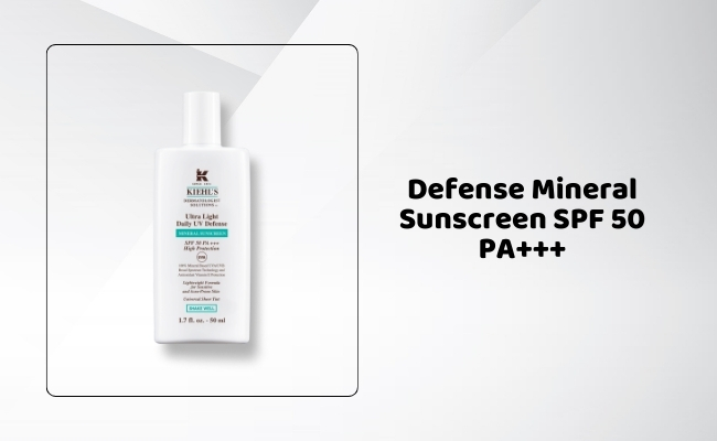 Kem Chống Nắng Cho Da Mụn Kiehl's Defense Mineral Sunscreen SPF 50 PA+++