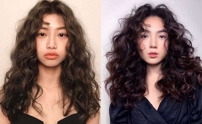 Tóc uốn xù mì cá tính, nổi bật