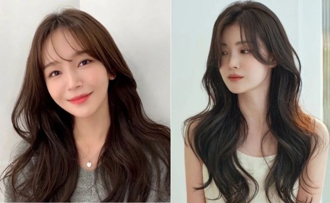 Tóc uốn sóng cho mặt kim cương