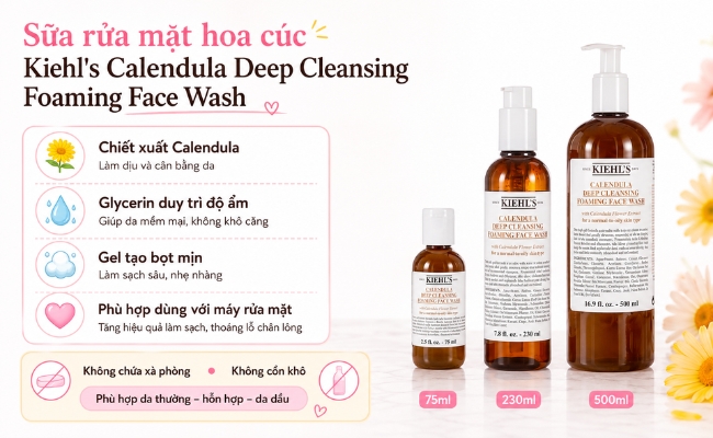 Kiehl's Calendula Deep Cleansing Foaming Face Wash