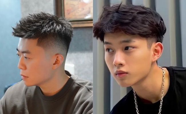 Tóc xoăn cạo 2 bên