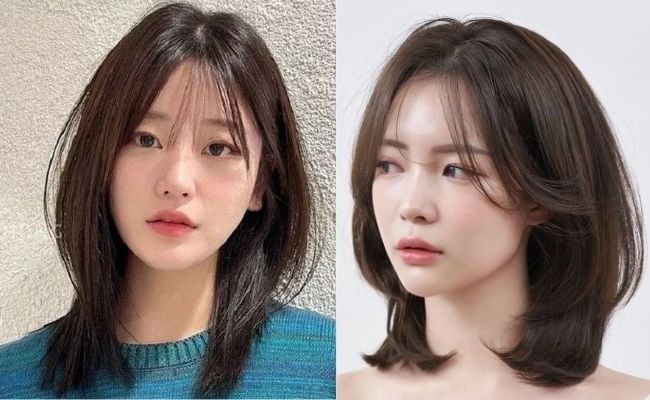 Kiểu tóc ngắn layer dễ thương cho mặt dài