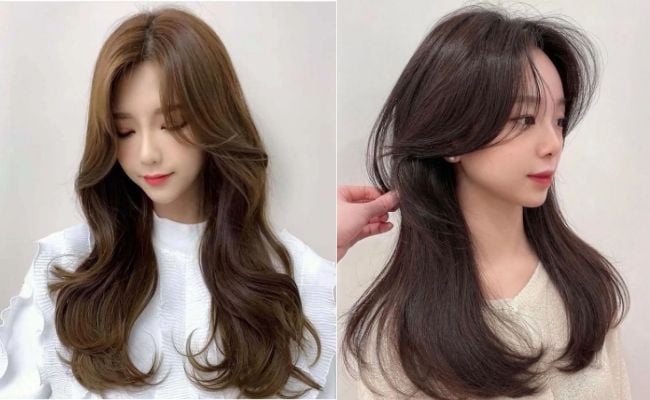 Tóc sóng với mái dài