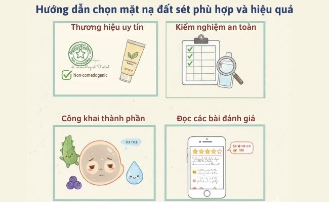 Hướng dẫn chọn mặt nạ đất sét phù hợp và hiệu quả