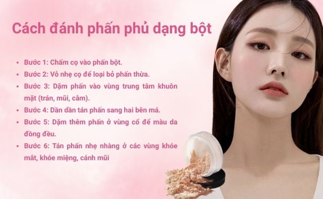 Cách đánh phấn phủ