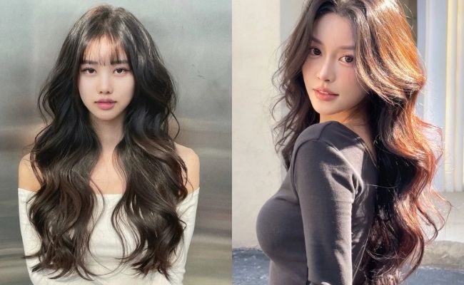 Tóc xoăn gợn sóng quyến rũ