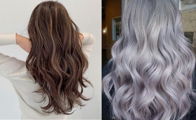 Tóc uốn sóng kết hợp nhuộm màu