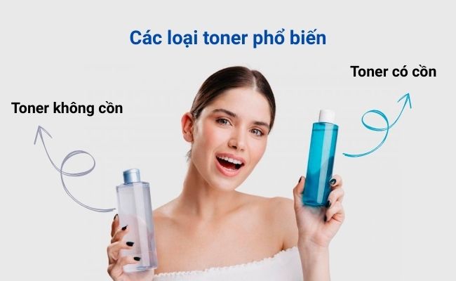 Tuỳ vào nhu cầu làn da để chọn toner có cồn kiểm soát dầu thừa hoặc toner không cồn chăm sóc dịu nhẹ.