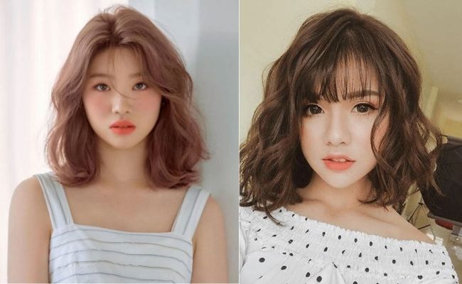 Tóc ngắn uốn xoăn hiện đại