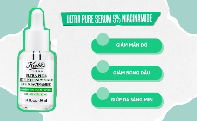 Tinh chất Kiehl's Ultra Pure 5% Niacinamide Serum