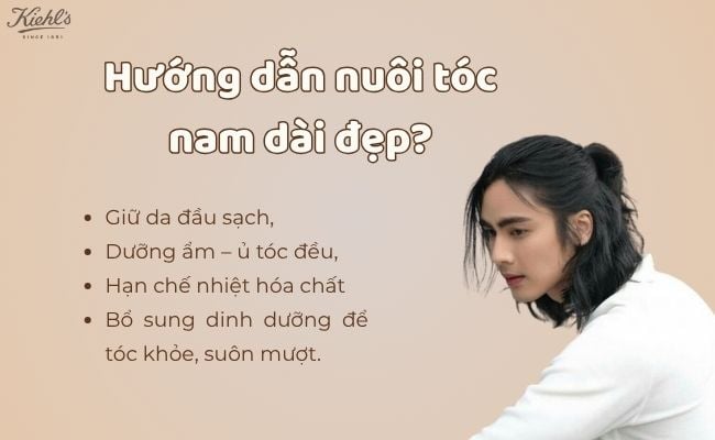 Hướng dẫn nuôi tóc nam dài đẹp?