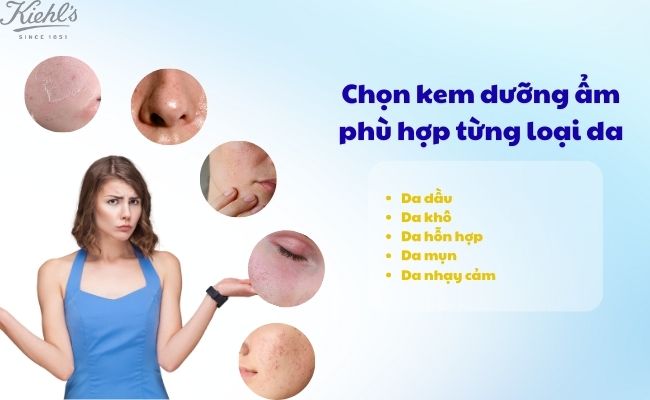 Cách chọn kem dưỡng ẩm phù hợp từng loại da