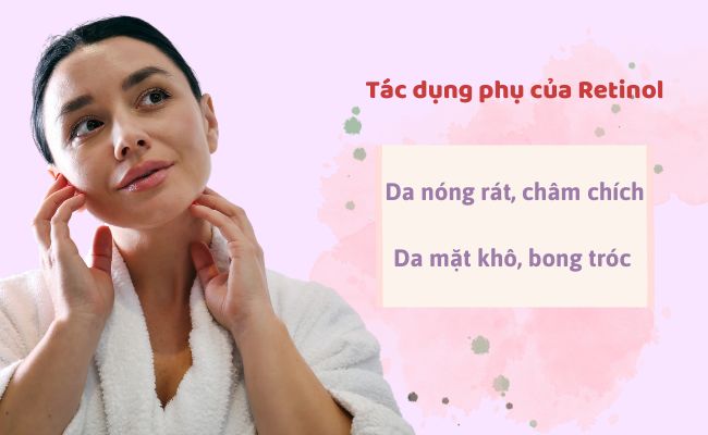 Một vài tác dụng phụ không mong muốn khi bôi Retinol