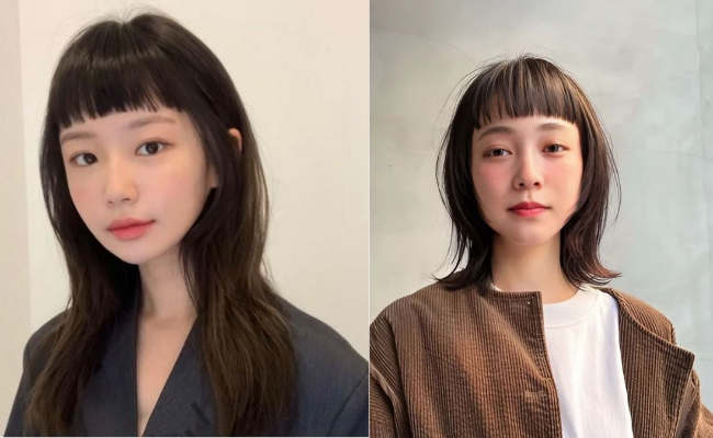 Tóc mái ngố đáng yêu