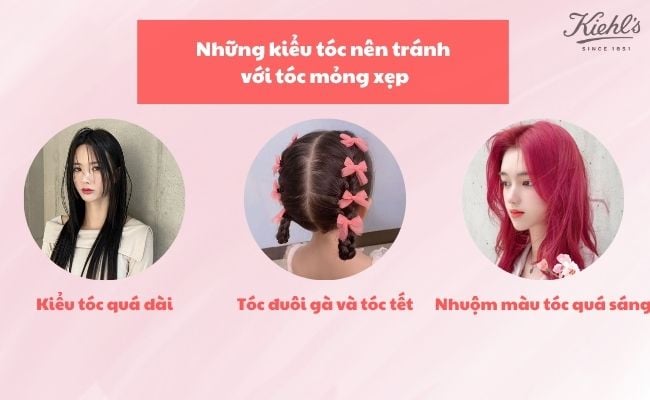 Những kiểu tóc nên tránh với tóc mỏng xẹp