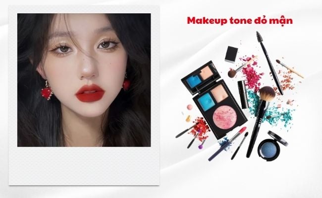 Makeup tone đỏ mận gợi cảm