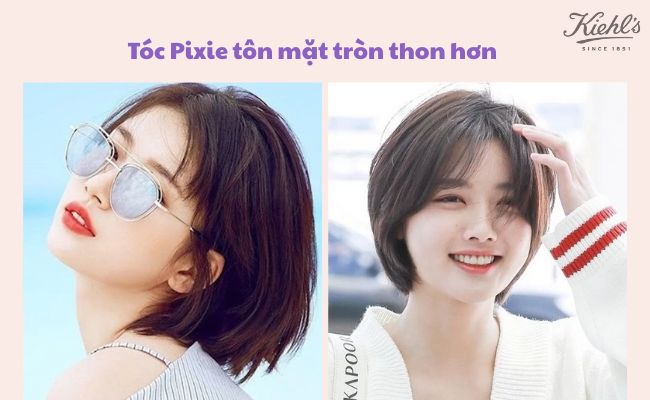 Top kiểu tóc cho mặt tròn gọn, xinh xắn