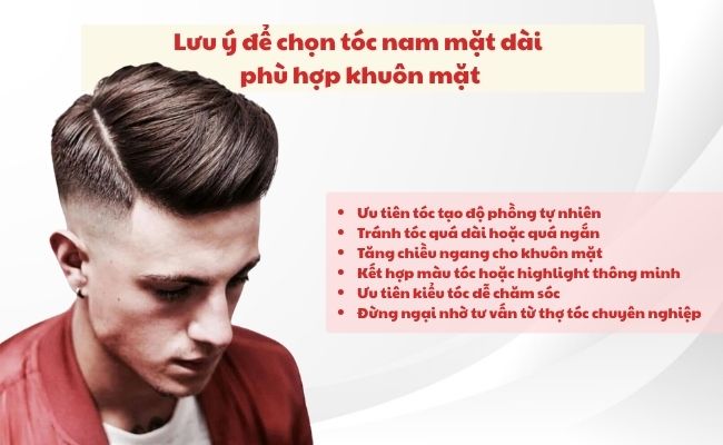 Lưu ý để chọn tóc nam mặt dài phù hợp khuôn mặt