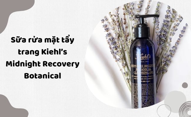 Sữa rửa mặt tẩy trang dạng dầu cho da khô Midnight Recovery Botanical Cleansing Oil