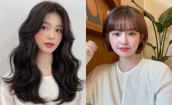 Kiểu tóc uốn xoăn đẹp cho mặt tròn