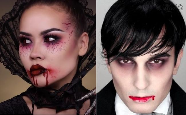 Phong cách Halloween makeup ma cà rồng ấn tượng